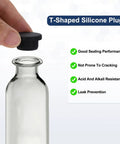 11 Pack T Shaped Silicone Plugs Round Rubber Stopper Set For 29 To 30 Mm Holes Waterproof Sealing Bulkheads glass bottle