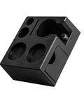 Slick Coffee Tamper Holder Portafilter Stand Tight Tamping Station Organizer For Home Baristas Built From Food Grade Abs, black, compact design.