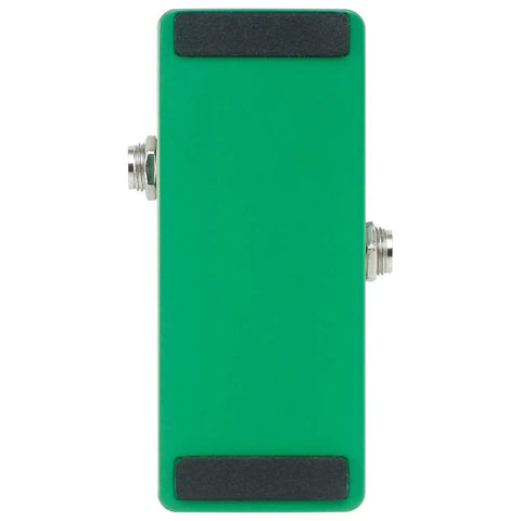 Bottom view of Tube Screamer Mini Overdrive Pedal for Guitars, Ultra Compact 1.375 Inch Wide, Board-Friendly design.