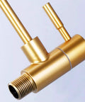 AOXHUGB Faucet Tap Drinking Water Faucet Kitchen Sink Stainless Steel 1/4,200Mm (A 195MM) in elegant gold finish.