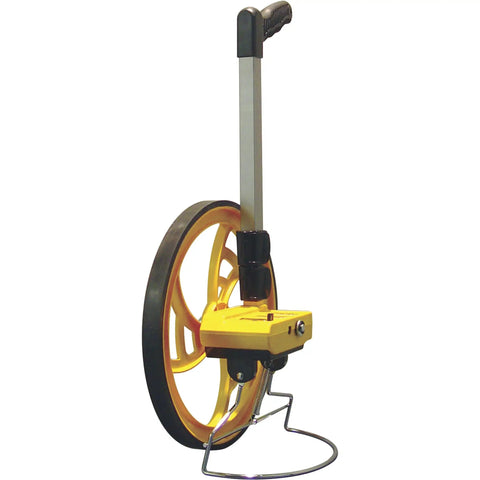 Contractor Grade Measuring Wheel For The Job Site With 3 Foot Circumference, Easy Read 5 Digit Counter, Pistol Grip Handle, Orange Wheel