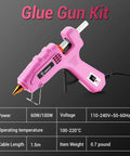Full Size Dual Temp Hot Glue Gun Kit With 60 100W Heat Up In Minutes Built For Tough Jobs Includes 25 Glue Sticks Storage Case
