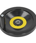 Rock Solid Table Saw Hand Wheel With 22mm Center Hole And 250mm Outer Diameter featuring ergonomic revolving handle