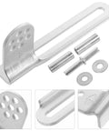 Three Sets Universal Refrigerator Lower Door Hinge Replacement Kit Y223 For Smooth Operation And Stable Door Support Easy Install Durable Hinges Keeps Fridge Door Quiet And Reliable. silver metal hinge kit with pins and washers
