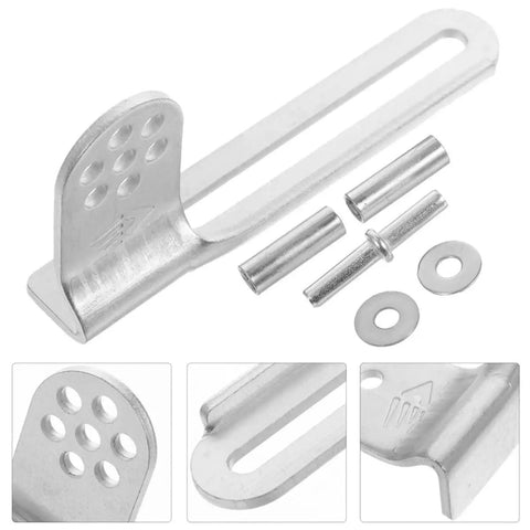 Three Sets Universal Refrigerator Lower Door Hinge Replacement Kit Y223 For Smooth Operation And Stable Door Support Easy Install Durable Hinges Keeps Fridge Door Quiet And Reliable. silver metal hinge kit with pins and washers