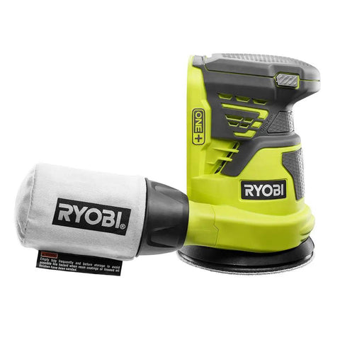 One Plus Compatible 18V Cordless 5 Inch Random Orbit Sander Tool only with hook and loop pads and rubber overgrip