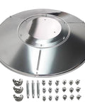 Patio Heater Reflector Shield 33 Inch Diameter Top Dome Replacement Part For Propane Outdoor Heaters Universal 3 Hole Mount