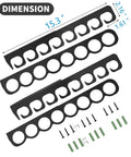 Ceiling Mounted Fishing Rod Rack Holds Up To 16 Rods, Adjustable Spacing For Vertical Or Horizontal Storage, Wall Or Ceiling Hanger