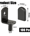 Heavy Duty L Shaped Cabinet Shelf Pins, 5Mm Nickel Plated Steel Support Pegs, product size with measurements for closet hardware.