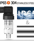NPT1/4 Thread Pressure Transmitter Sensor For Hydraulic Systems, Pro Grade 0-100 PSI Range, rugged industrial transducer, IP65