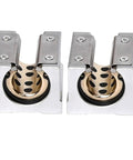 Top Rated Joinpaya 2pcs Br20uu Linear Bearing Blocks with Oilless Graphite Bronze Bushings close-up view for CNC Router use.