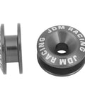 Rivet Style Bumper Fastener Kit Set of 4 showing anodized aluminum quick release hardware, gun metal finish, DIY friendly mounting