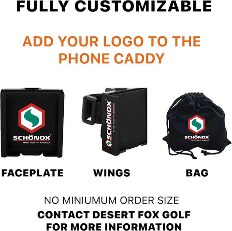 Universal Golf Cart Phone Mount With Heavy Duty Strap For Hands Free Gps And Score Tracking Patriotic Flag Caddy with customizable features.
