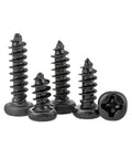 Carbon Steel Precision Screw Set With Phillips Round Head Miniature Self Tapping Screws M1, M1.2, M1.4 And M1.7
