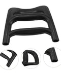 No Fuss Bull Handle Replacement For Shopping Carts And Camping Carts Easy Install Durable Plastic Grip With Smooth Wheel Management For Long Term Performance black plastic handle close-up