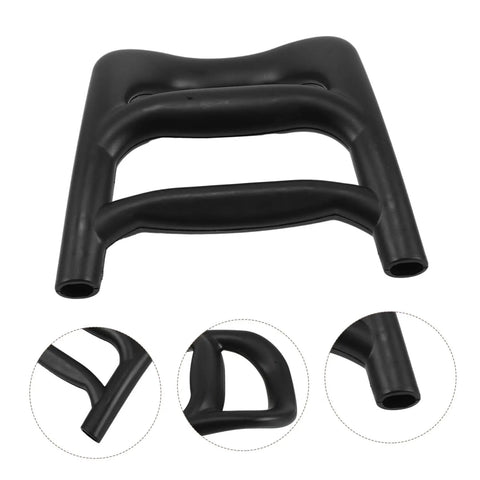 No Fuss Bull Handle Replacement For Shopping Carts And Camping Carts Easy Install Durable Plastic Grip With Smooth Wheel Management For Long Term Performance black plastic handle close-up