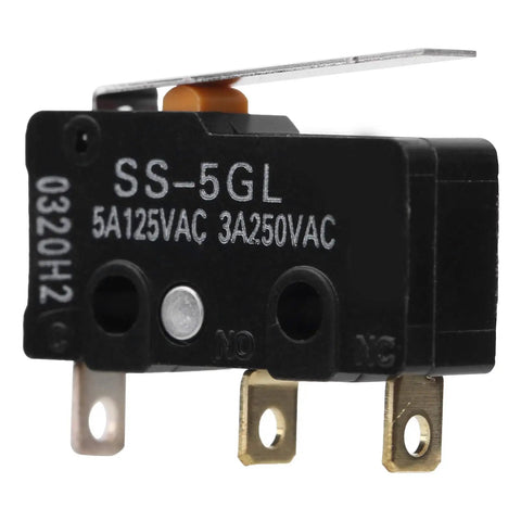 Close-up of SS-5GL micro switch from 10 Pack Printer Mechanical Limit Switch Kit For Endstop RAMPS 1 4 SS 5GL Micro Limit Switches