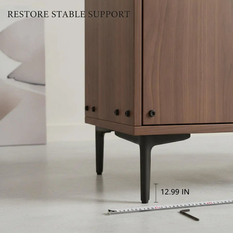 Beefed Up Carbon Steel Replacement Legs For Sofas, Beds, And Cabinets, Rock Solid Wobble Free Support, cabinet view