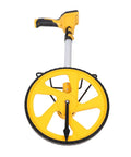 Jelquix Digital Measuring Wheel for Construction, 100000FT with yellow wheel and handle, designed for measuring distances accurately.