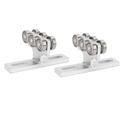 Heavy Duty 6 Wheel Trolley Assembly For PA200 To Pa1000 Electric Hoist With 562 Lb Load Cap, showing steel rollers.