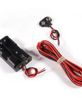 Battery holder, clip, and wires from Hands On STEM Motor Kit With Plastic Gears And Mini DC Motors 1.5 to 3V 9000 to 25000 RPM