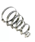 Durable 35 Pcs Adjustable Hose Clamps For Pipes Stainless Steel Worm Gear Fasteners With Wide Range Size Span From 40 To 76mm Perfect Fit For DIY And Home Repairs No More Leaky Hoses Let's Get This Work Done, stainless steel worm gear clamps