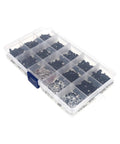 RC Screw Kit And Repair Set With 500 Pieces M3 M4 Screws Flat And Round Head Hex Drive Washers in organizer box
