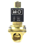 3/4 Inch 110V Electric Solenoid Valve NPT Brass Normally Open For Water Systems, Irrigation, And Industrial Plumbing, Durable Brass Body