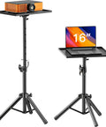 Heavy Duty Projector Stand With Adjustable Height From 22 To 36 Inches Portable Tripod Floor Stand For Office Home Stage And Studio Also Acts As Laptop Stand And DJ Rack Quick Five Minute Setup