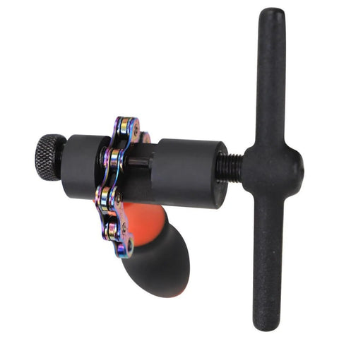 One Tool To Rule All Chains Universal Bicycle Chain Breaker With Comfort Grip Handle, heavy duty alloy steel, side view