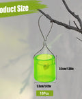 Slingshot Target Bells Set 10 Pieces Loud Bangin Bell Feedback Targets with stainless steel, hanging from tree