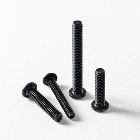 Tough As Nails 5/16 18 X 1 Inch Flat Head Hex Socket Cap Screws Bolts 20 Pack Black Oxide 304 Stainless Steel on white background