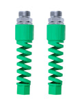Heavy Duty Five Eighth Inch Garden Hose Fittings Kit Two Pack Metal Male Connectors With Bend Restrictor And Kink Absorber