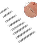 Stainless Steel Watch Band Pins Replacement Kit With Reinforced Spring Bar Design 16 Pairs Easy Band Adjustment Tool Included Wide Compatibility For Most Wristwatch Straps Built Tough For Daily Wear, stainless steel spring bars