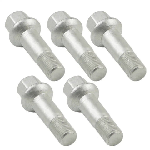 Five Pc Premium Wheel Lug Bolt And Nut Kit For Mercedes Benz Parts 0009905307 2204010270, five silver wheel bolts