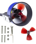 U5 Underwater Thruster 12-24V 800W Brushless Motor For Freshwater Inflatable Boats And Kayaks, shown with propeller and hardware