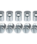 Heavy Duty Cross Dowel Barrel Nuts Straight Fix For Ikea Part 100514 No Sweat Bed Frame Joints Easy Peasy Joint Lock With Sundvik Mydal Cribs And M6 Bolts 10 Pack, zinc plated assembly nuts.