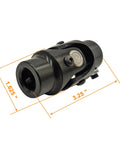 3/4 Inch 36 Spline X 3/4 Inch DD Steering Shaft U Joint Single Universal Joint Coupling Black 3-1/4 Inch Length 1-5/8 Inch OD