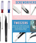 20 Piece Model Tool Kit For Gundam Plastic Models A Handy Hobby Builder Set featuring screwdrivers and tweezers close-up