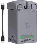 100W Drone Battery Fast Charger Station for Mini 5 Pro Mini 4 Pro Mini 3 Pro and Mini 3 with two battery slots and LED lights