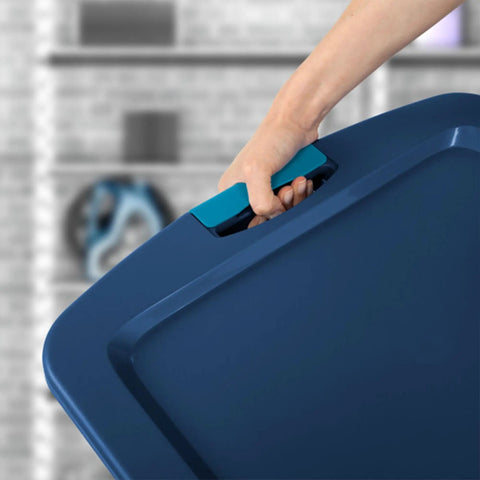 Hella Sturdy Stackable Storage System Featuring 18 Clear Plastic Totes With Heavy Duty Latching Lids Perfect For Decluttering Closets Garages And Keeping Family Gear Tidy