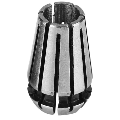 High Precision CNC Milling Collet Set made from durable 65Mn steel for quarter inch and eighth inch shank bits, sturdy accessory