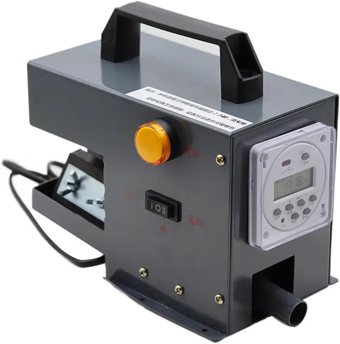 High Efficiency Portable Oil Skimmer For CNC Machinery With 13L/H Capacity steel belt degreaser machine showing control panel and handle.