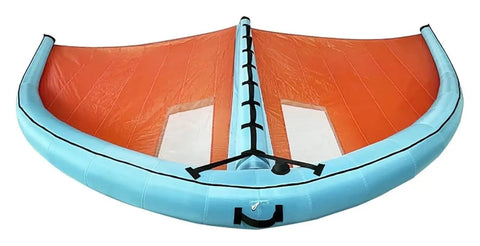 Inflatable Wind Foil Wing for Windsurfing and Kite Surfing, Dope Durable Tear-Resistant Nylon, Air-Filled Design shown from front