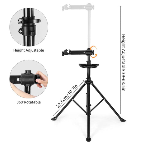 Beast Bike Repair Stand Up To 66 Lbs Aluminum Alloy Portable Home Shop Maintenance Stand height adjustable and rotatable details