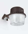 LED Barn Light With Dusk To Dawn Photocell Outdoor Security Flood Light IP65 Waterproof Bronze Aluminum Housing 110 To 277V 5000K Daylight 40W