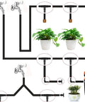 Drip irrigation fittings kit, 280-piece for 1/4 in tubing; includes tees, elbows, straights, end plugs, 4-way couplings