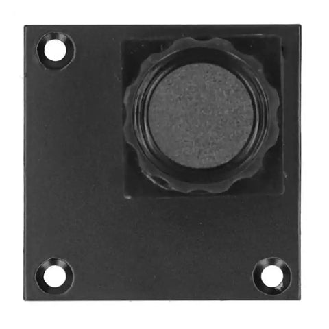 Adjustable Furniture Legs 4 Pack Aluminum Alloy Sofa and Cabinet Feet 60mm to 80mm Height, base plate with screw holes shown