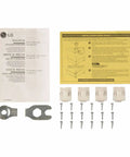 AAA30793431 Genuine OEM Mounting Hardware Kit For Washing Machines Replacement Parts, shown with screws, brackets, and gaskets