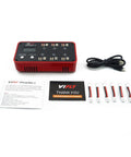 Six Port One S LiPo Battery Storage Charger And Discharger For Tiny Whoop Drones with LCD Screen PH2.0 and BT2.0 connectors V3